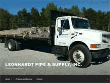 Tablet Screenshot of leonhardtpipe.com